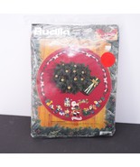NEW Bucilla Santa&#39;s Workshop 43&quot; Tree Skirt Stamped Cross Stitch Kit Chr... - $120.34 CAD