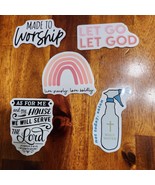 Jesus Stickers Lot of 5 ~ Love Religion Christ Faith Christian Lot F - £7.94 GBP