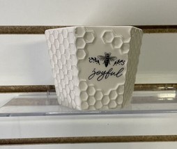 Youngs Inc Bee Honeycomb Votive Holder Joyful Ceramic - £11.65 GBP