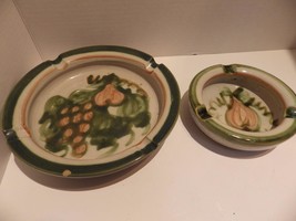 (2) JBT John B Taylor Louisville Pottery Harvest Ashtrays Mid Century - £19.74 GBP