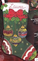 DIY Bucilla Jeweled Ornaments Sparkle Christmas Holiday Felt Stocking Ki... - $112.95