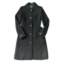 NWT J.Crew Classic Lady Day Coat in Black Italian Doublecloth Wool Thinsulate 00 - £157.78 GBP