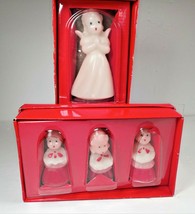 VTG Vermont Country Store Christmas Candles Carolers Set of 3 &amp; Angel Candle NOS - £15.85 GBP