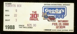 30th Annual Goody 300 Ticket Stub Feb 13 1988 Daytona Vg - £25.20 GBP