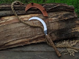 Forged Sickle. Forged braid for collecting herbs. Boline Ritual sickle Н7 - £62.03 GBP