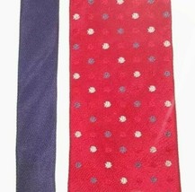 Tommy Hilfiger - Red, White, Blue, Polka Dots, Men&#39;s Necktie - 3.5&quot; Wide - £7.81 GBP