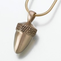 Gold Vermeil Acorn Memorial Jewelry Pendant Funeral Cremation Urn - £136.04 GBP