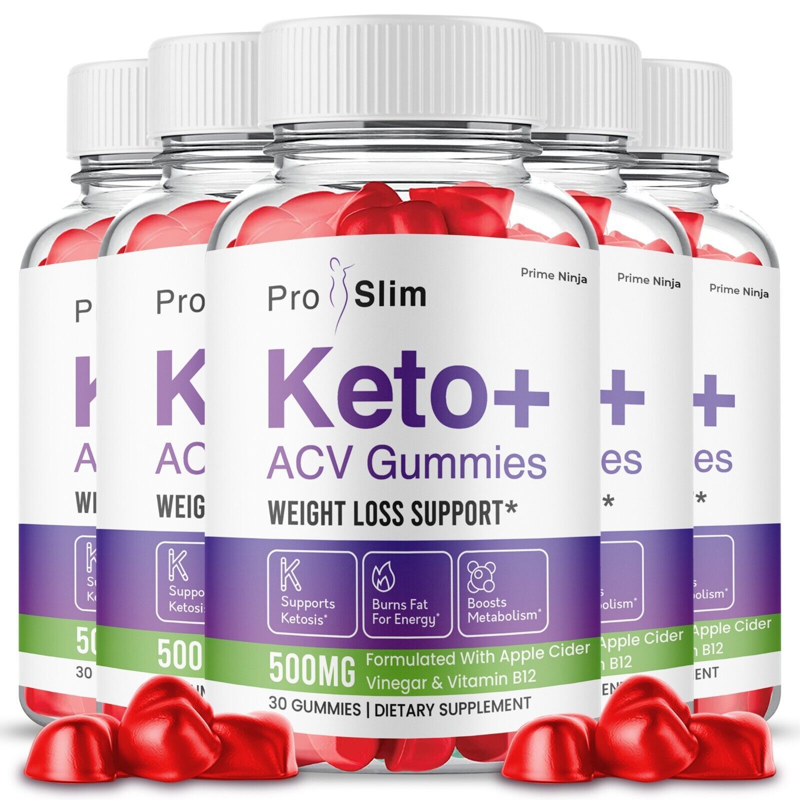5 Pack ProSlim Keto ACV Gummies Official Pro Slim ACV Max Strength Gummies