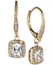 Anne Klein Daughter / Mom Birthday Gift / Mothers Day Pave Crystal Drop Earrings - £34.61 GBP