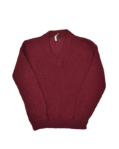 Vintage Shetland Wool Sweater Womens M V Neck Tennis Pullover Jumper - £26.49 GBP