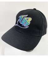 Tampa Bay Devil Rays MLB Apparel OSFA Snapback Hat Black Original Logo  - £19.29 GBP