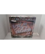 12x12 Glass Chess Set Frosted And Clear Set Damaged Box - $28.50 CAD