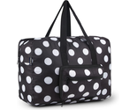 Weekender Carry on Bag, Medium Overnight Bag for Women(Black Dot) - $33.69