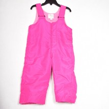 Est 1989 Place Pink Snowpants Ski Bib Pants Girl Toddler Size 18-24 M - £14.83 GBP