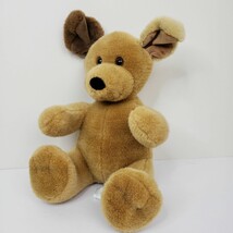 BABW Brown Dog Plush Stuffed Animal Sitting 12&quot; - £16.01 GBP