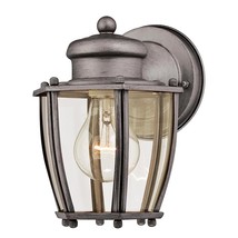 Westinghouse Lighting 6468800 One-Light, Antique Silver Finish with Clear Curved - £37.87 GBP