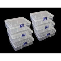 6Pcs Clear Plastic Organizer Container Box, Containers Storage Box With ... - $29.99