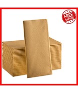 Luxury Gold Linen-Like Disposable Hand Towels, 50 Pack for Parties &amp; Wed... - €37,36 EUR