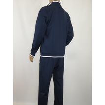 Men's Monte Carlo Turkey Jogging Suit 2pc Jump Set Stretchable 95209 Navy Blue image 4