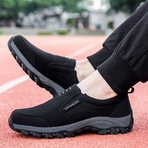 New Men Walking Shoes Comfortable Wearable Autumn Flats Winter Jogging Male Snea - £46.40 GBP