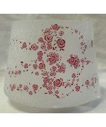 Yankee Candle Jar Shade Halloween PHANTASMAGORIA frosted crackle red ros... - $69.95 CAD