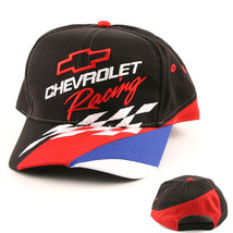 An item in the Sports Mem, Cards & Fan Shop category: Chevy Racing Ball cap black w/checker flames, new w/tags 