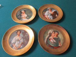1950s Winterling Kirchenlamitz Heavy Encrusted Gold Plates Paintings -PICK ONE- - £44.75 GBP