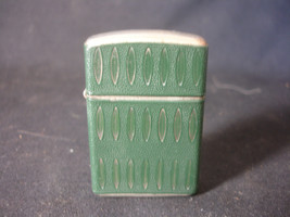 Collectible Champ Green Leather-Wrapped Cigarette Lighter Made In Austria - $39.95