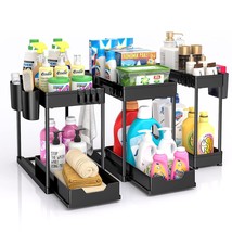 3 Pack Under Sink Organizers And Storage, Pull Out Bathroom Organizer, 2 Tier Ba - £39.86 GBP