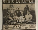 Sword Fish Movie Print Ad John Travolta Hugh Jackman Halle Barry TPA5 - £4.68 GBP