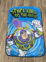 Disney Toy Story Buzz Lightyear Blanket Plush Throw Space Ranger to the ... - £25.89 GBP