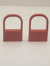 LEGO 2 Lot Fabuland Red Windows  1 x 4 x 5 with Curved Top 1782/22 - $5.34