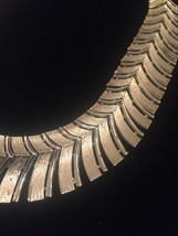 Vintage 60s Segmented Gold Spine Choker Necklace image 2
