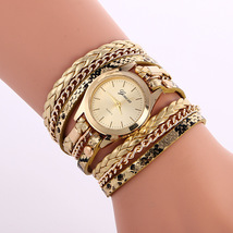 Ladies Wrap Watch Fashion Leopard Weave Bracelet Watch - £7.40 GBP+