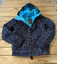 Burton Dry ride Women’s Full zip Waterproof Hooded ski coat size M Black Sf22 - £28.40 GBP