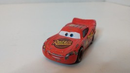 Disney Pixar Cars 2 Lightning McQueen with Rust eze Logo Loose 2016 Paint Chips - £1.57 GBP