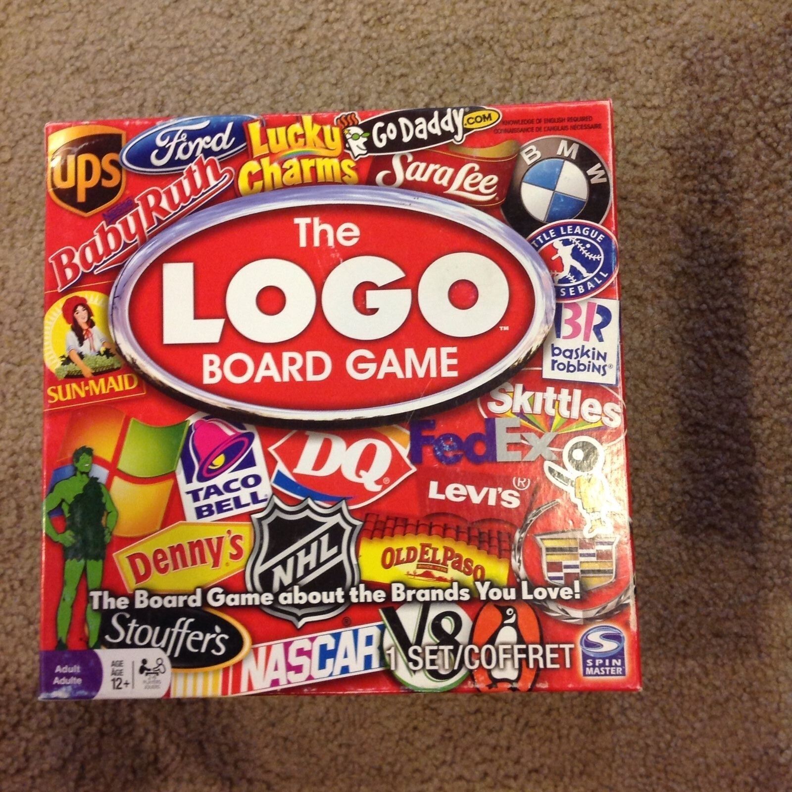 Primary image for The LOGO Board Game 2011 Spin Master About Brands You Love 12 Yrs Up Complete