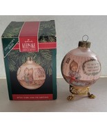 Vintage 1990 Betsey Clark Home for Christmas Hallmark Glass Ball Ornamen... - $8.91