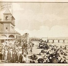 1910 Bath House And Beach Santa Monica California Vacation Oceanside E88F - €8,58 EUR