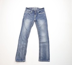 Buckle BKE Denim Mens 29x30 Thick Stitch Aiden Straight Leg Denim Jeans Blue - £45.75 GBP