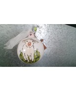 Lamb Pink Ceramic Ball Ornament - $34.21 CAD