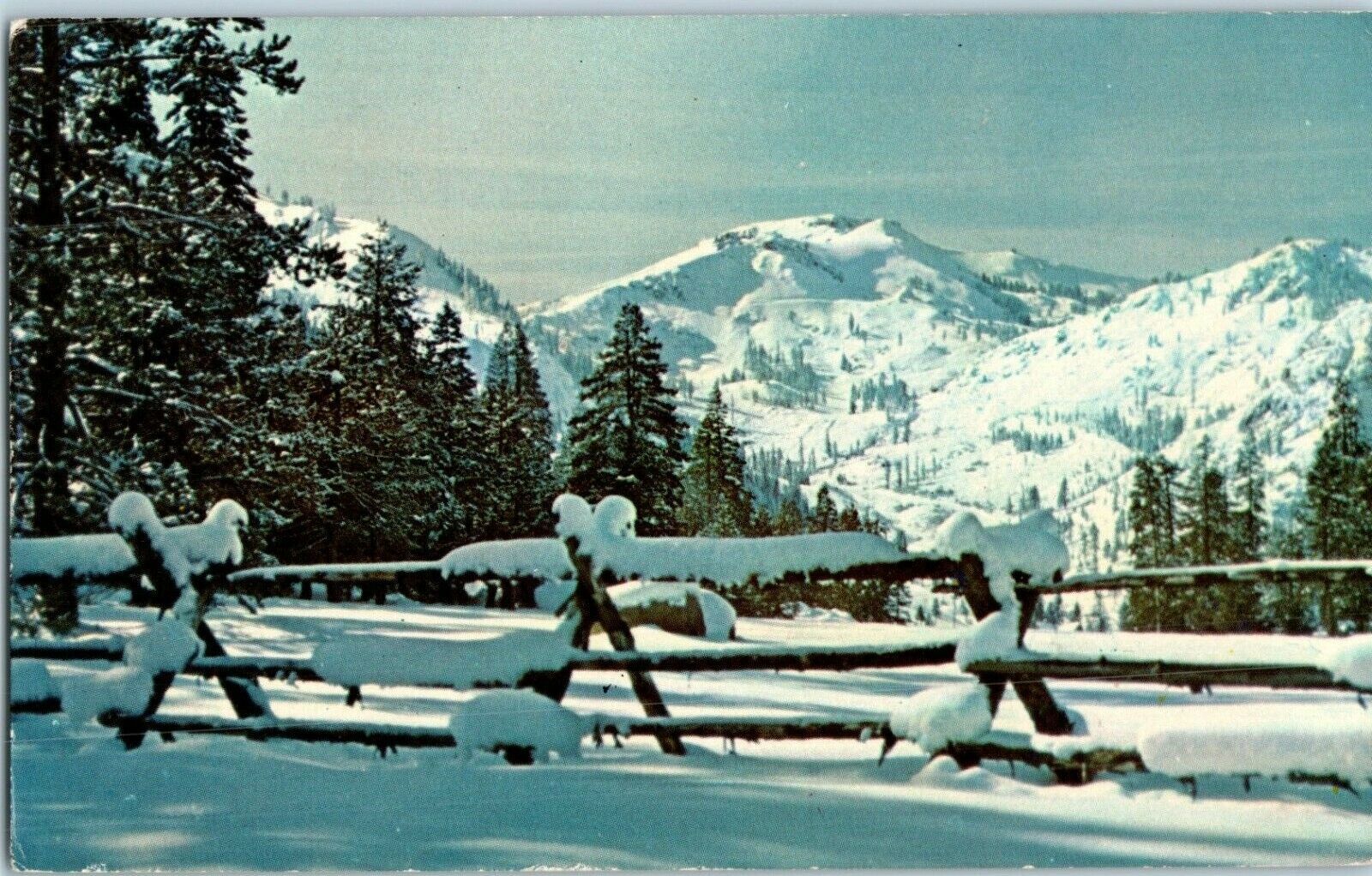 Squaw Valley First Snow California Postcard - $4.42