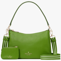 Kate Spade Rosie Shoulder Bag Kelly Green Leather Purse KF086 Turtle NWT... - $128.69