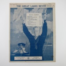 Sheet Music Goodbye America Great Lakes Revue O&#39;Keefe Navy WWI Antique 1... - $19.99