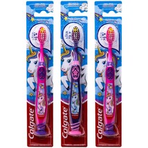 Colgate Kids Unicorn Toothbrush, with Suction Cup for Children 5+ Years Old, Ext - £14.38 GBP