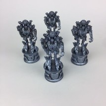 4  Transformers Chess Set Replacement Pieces Silver Color KNIGHT 2006/2007  - £9.41 GBP