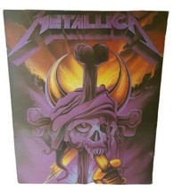 Vintage Metallica Poster Concert Metal Band Tour Black Album Skull Sword 80s 90s - £46.41 GBP