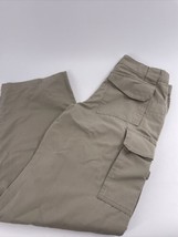 Tru-Spec Tactical Cargo Pants Women&#39;s 6 Brown Khaki Rip-Stop 29&quot; Inseam Excellen - £22.47 GBP