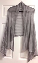 Shawl Knit Diamond And Chevron Strips Summer Coat Cover-Up Top Blouse Gr... - $15.98