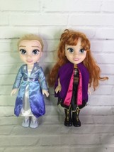 Disney Frozen II 2 Elsa Anna Adventure Doll 2 Pack Lot Jakks Pacific and Outfits - $38.12